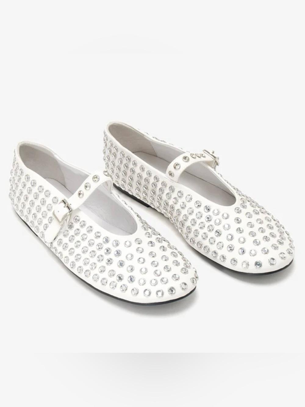 TONY BIANCO Miami white nappa flats size 8 new in box